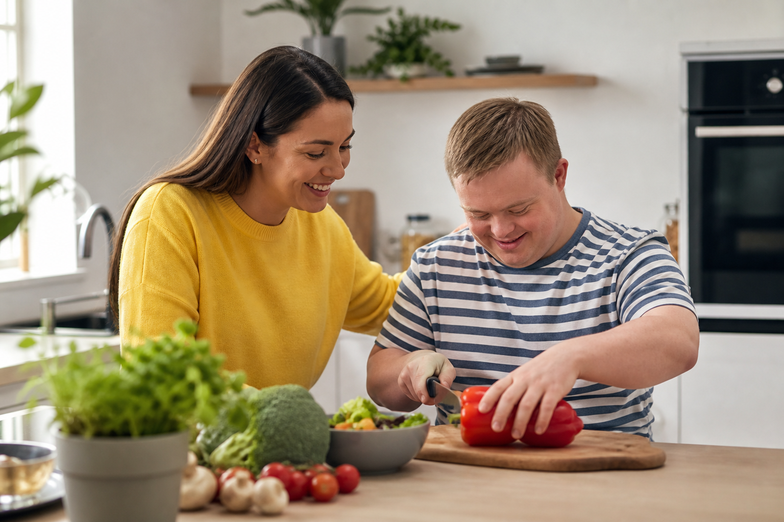Everyday living support in a home setting